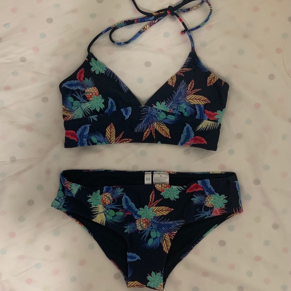 Gap Navy Tropical Bikini Set